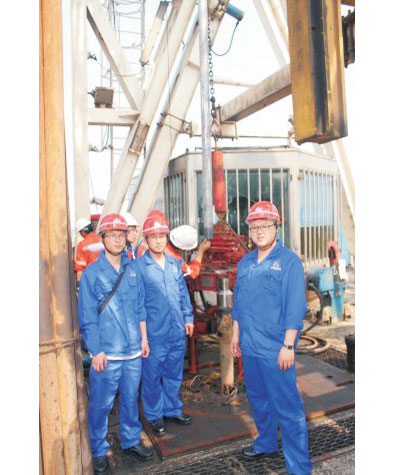 Titanium alloy pipe under the well test'